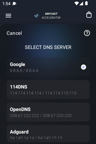 anycast加速器安卓官网android下载效果预览图